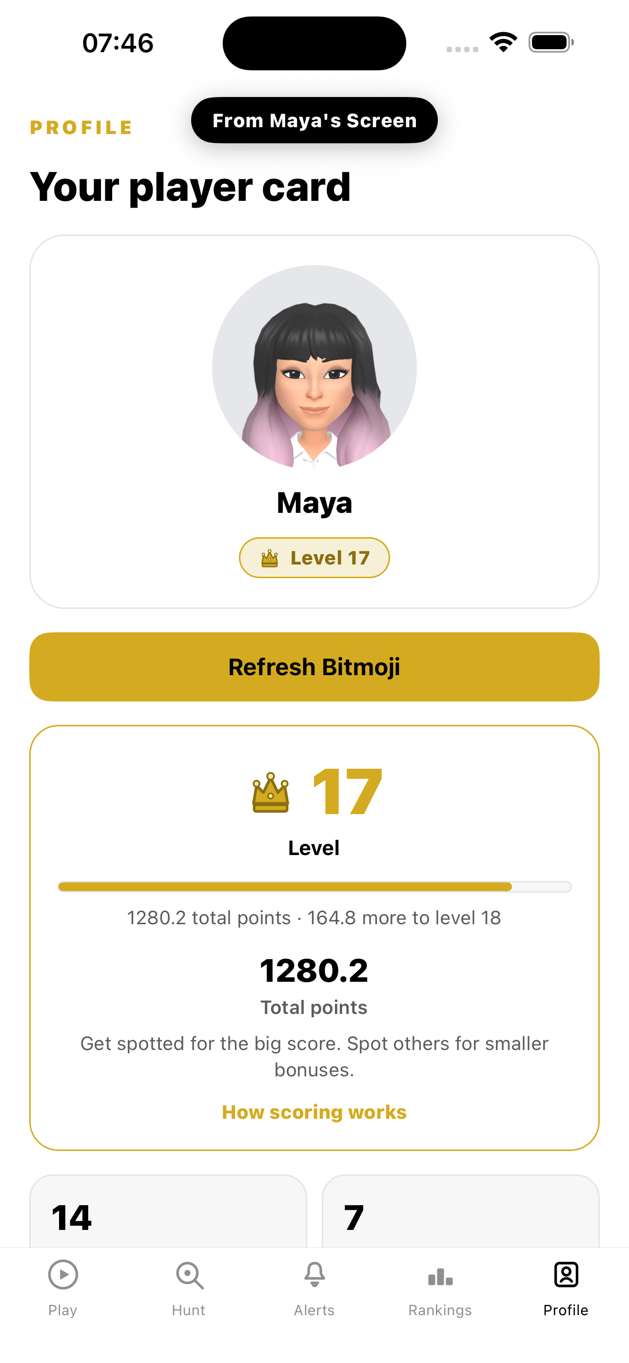 Spotted You! screenshot: Maya Play level